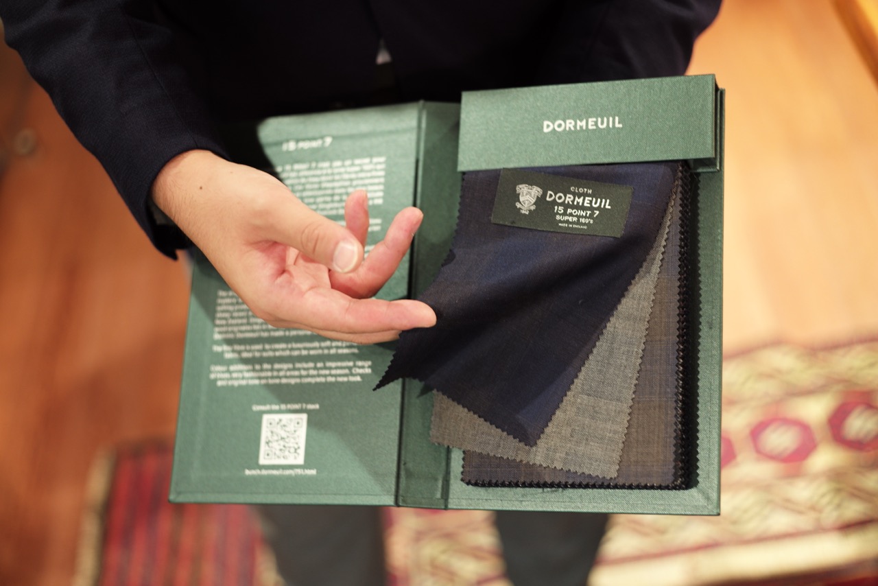 2017AWバンチブック入荷】DORMEUIL（ドーメル）15POINT7 / EXEL BLUE