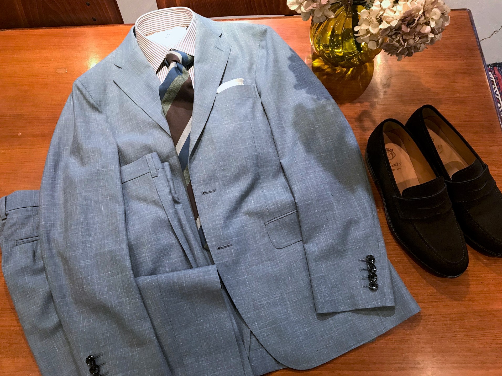 ライフスタイル】オーダースーツ DORMEUIL/ドーメル NATURALS WOOL80