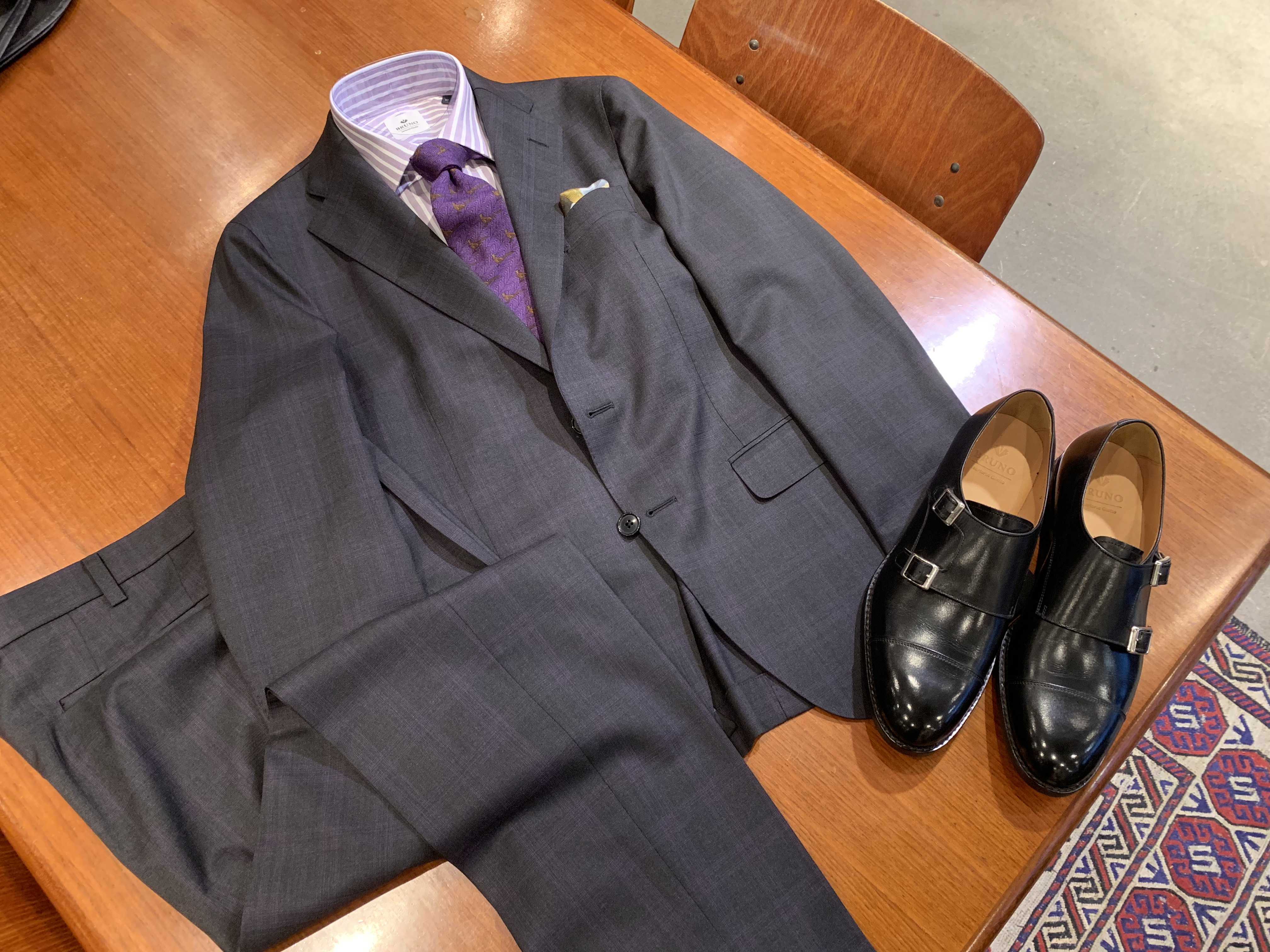 オーダースーツ 国産生地 Comfort Stretch K様 Bruno Sartoria Giotto 静岡のオーダースーツ専門店